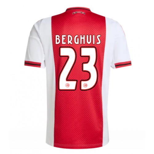 Ajax Steven Berghuis #23 Prima Maglia 2025-26 Manica Corta Ajax Steven Berghuis #23 Prima Maglia 2025-26 Manica Corta